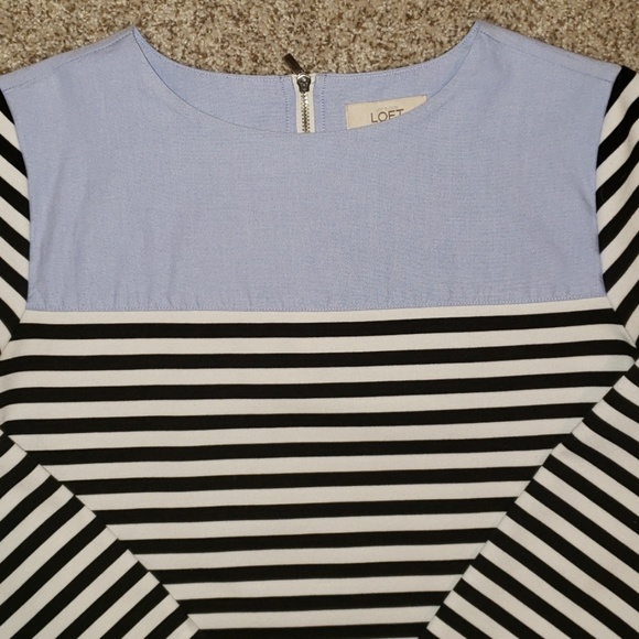 LOFT color block striped dress - Picture 2 of 5